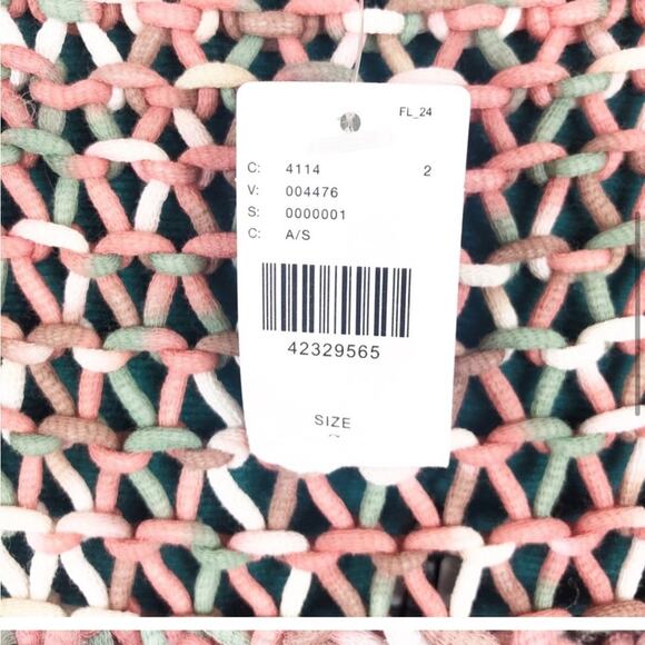 NWT Anthropologie moth open knit pink sweater - Picture 9 of 12